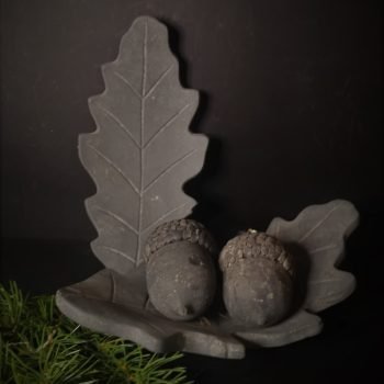 Brynxz schaal oak leaf S grijs