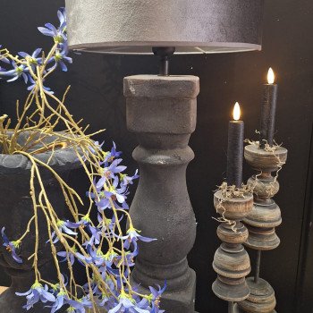 landelijke lampenvoet zonder kap 51cm